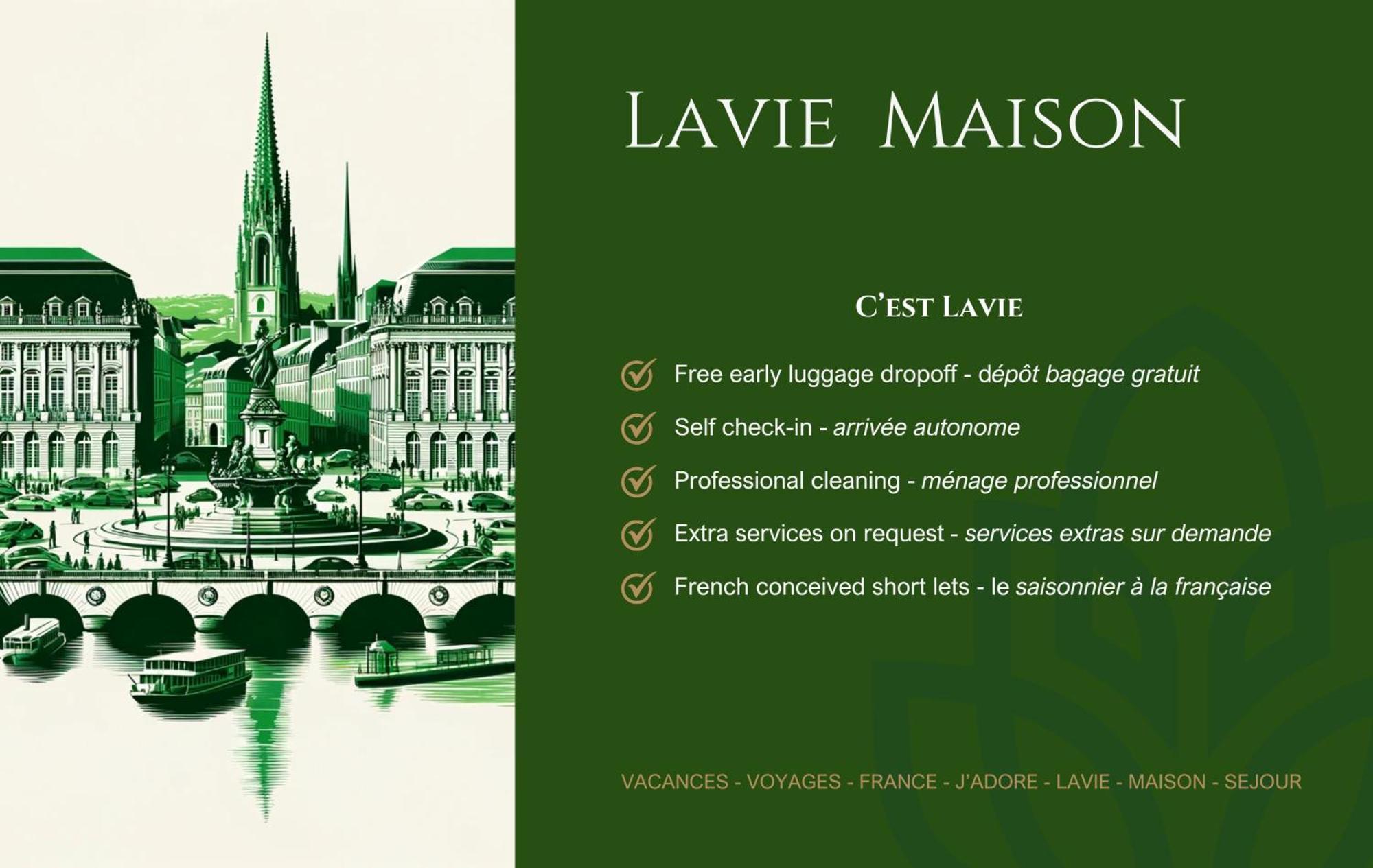 Lavie Maison Large Comfy Flat Бордо Екстериор снимка